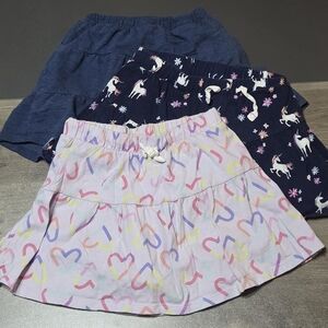 Jumping Beans Navy and Pastel Skirt Set